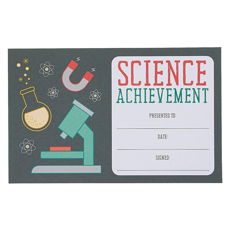 Science Achievement Award Certificate